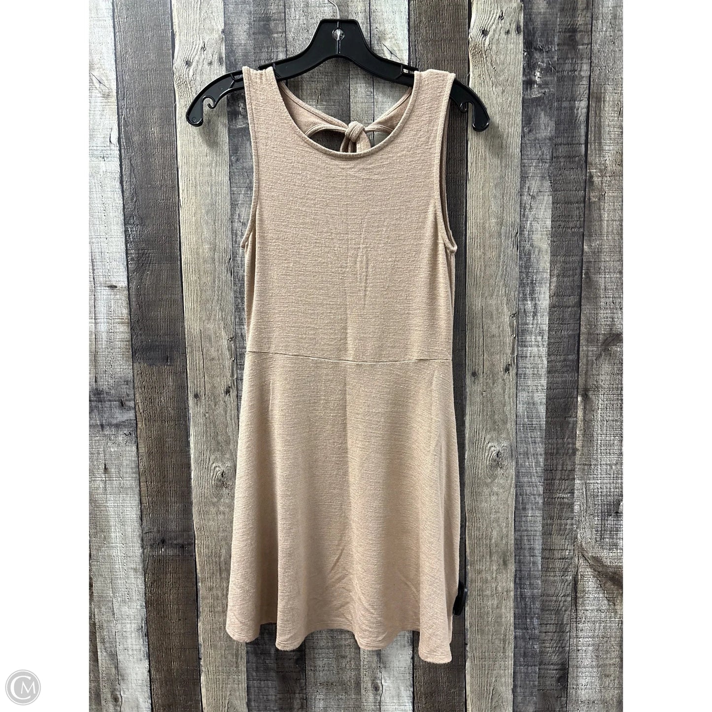 Dress Casual Midi By Forever 21 In Tan, Size: S