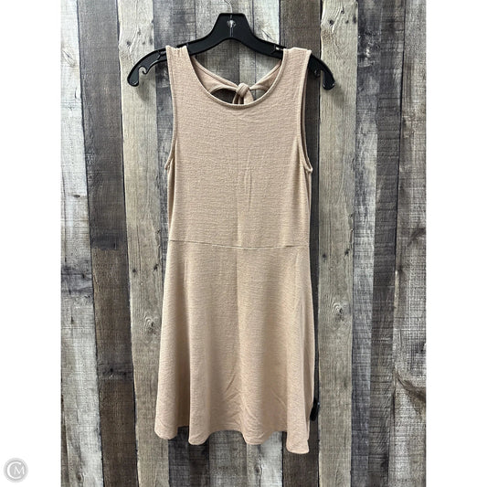 Dress Casual Midi By Forever 21 In Tan, Size: S