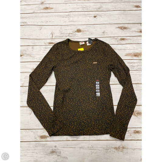 Top Long Sleeve By Levis In Animal Print, Size: M