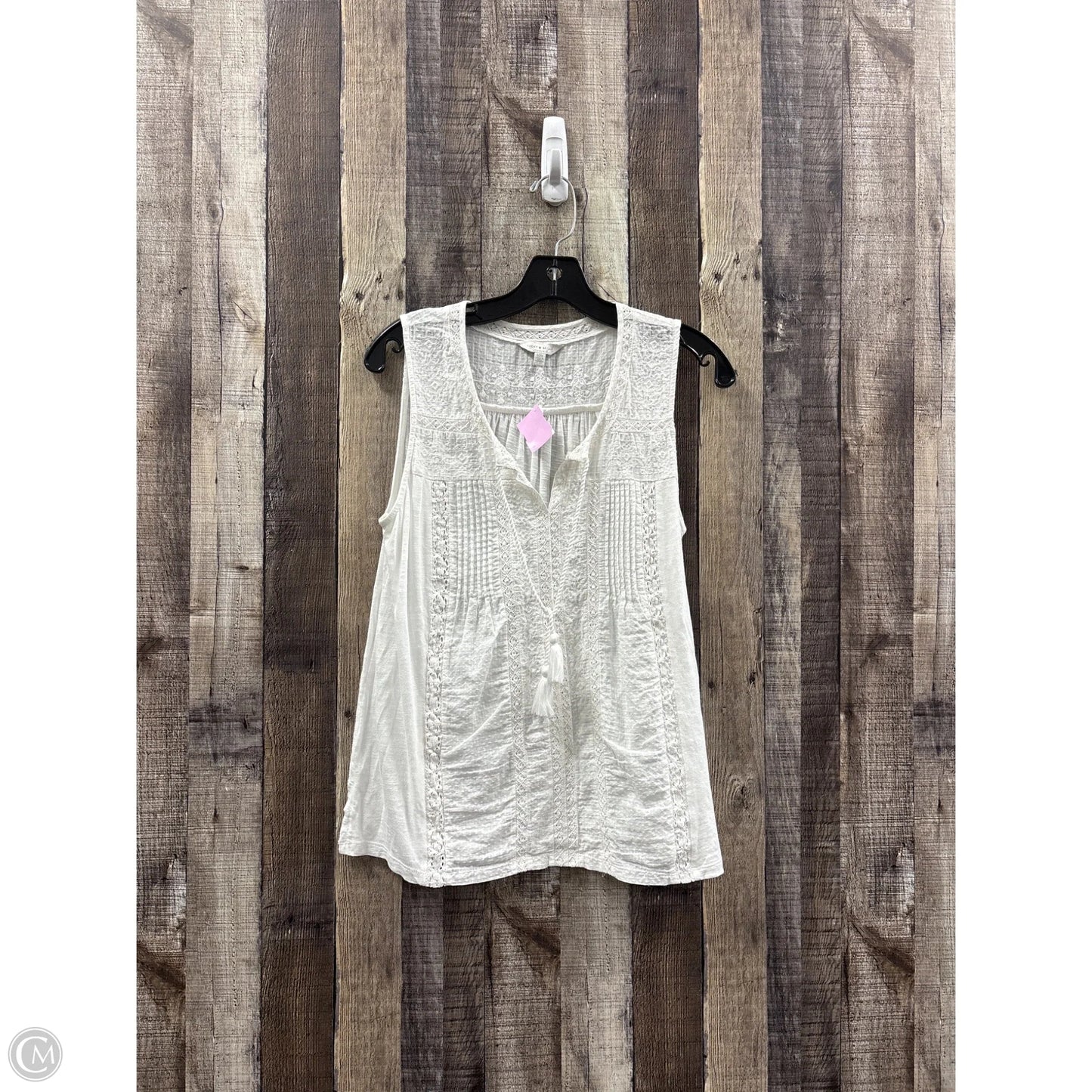 Top Sleeveless By Lucky Brand In White, Size: M