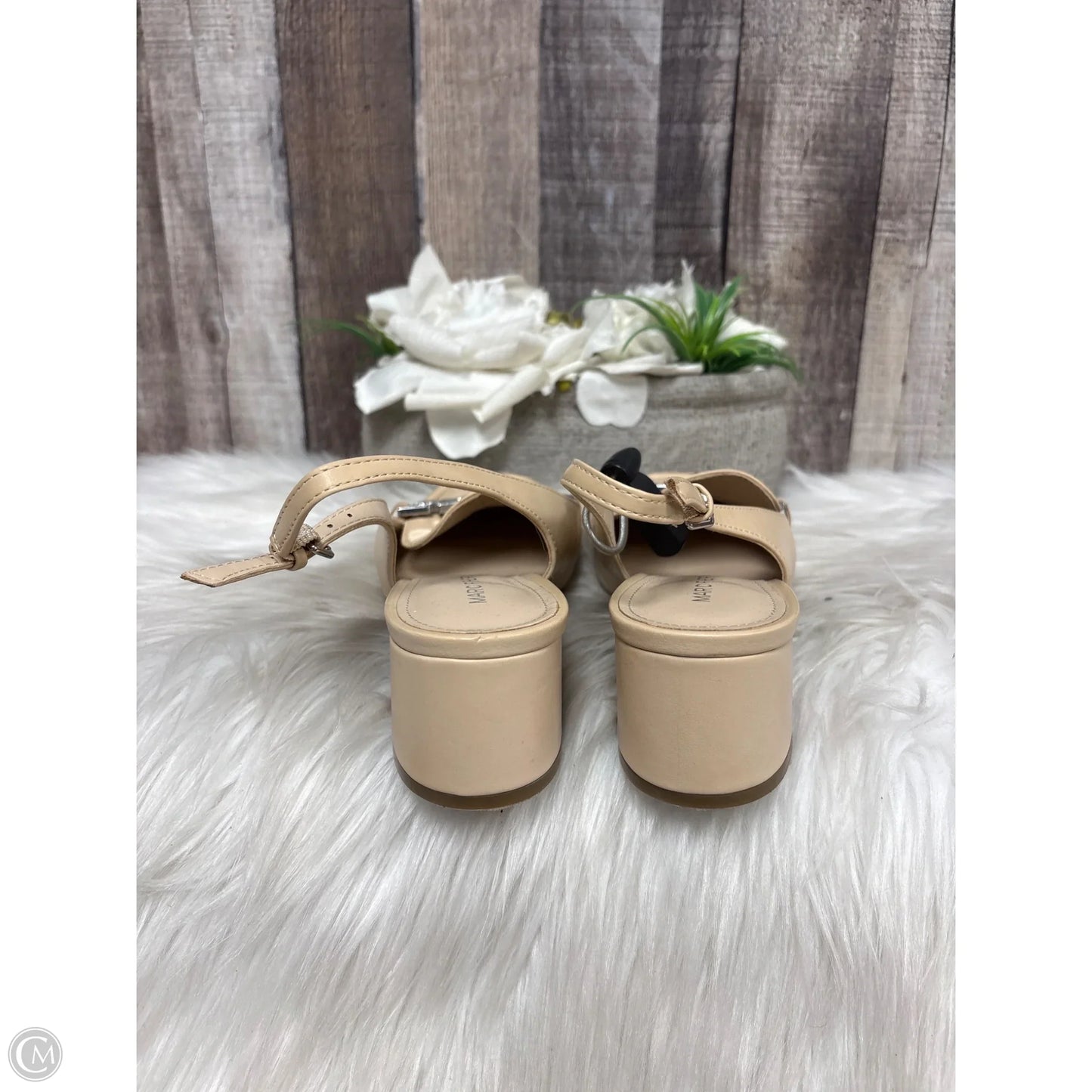 Shoes Heels Block By Marc Fisher In Tan, Size: 7.5