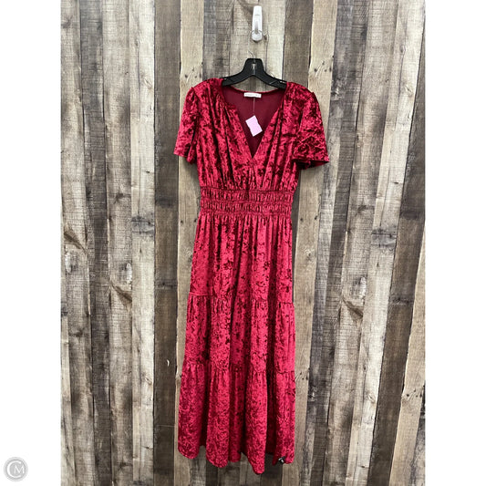 Dress Casual Maxi By Cme In Red, Size: S