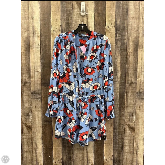 Dress Casual Midi By Cme In Blue & Red, Size: M