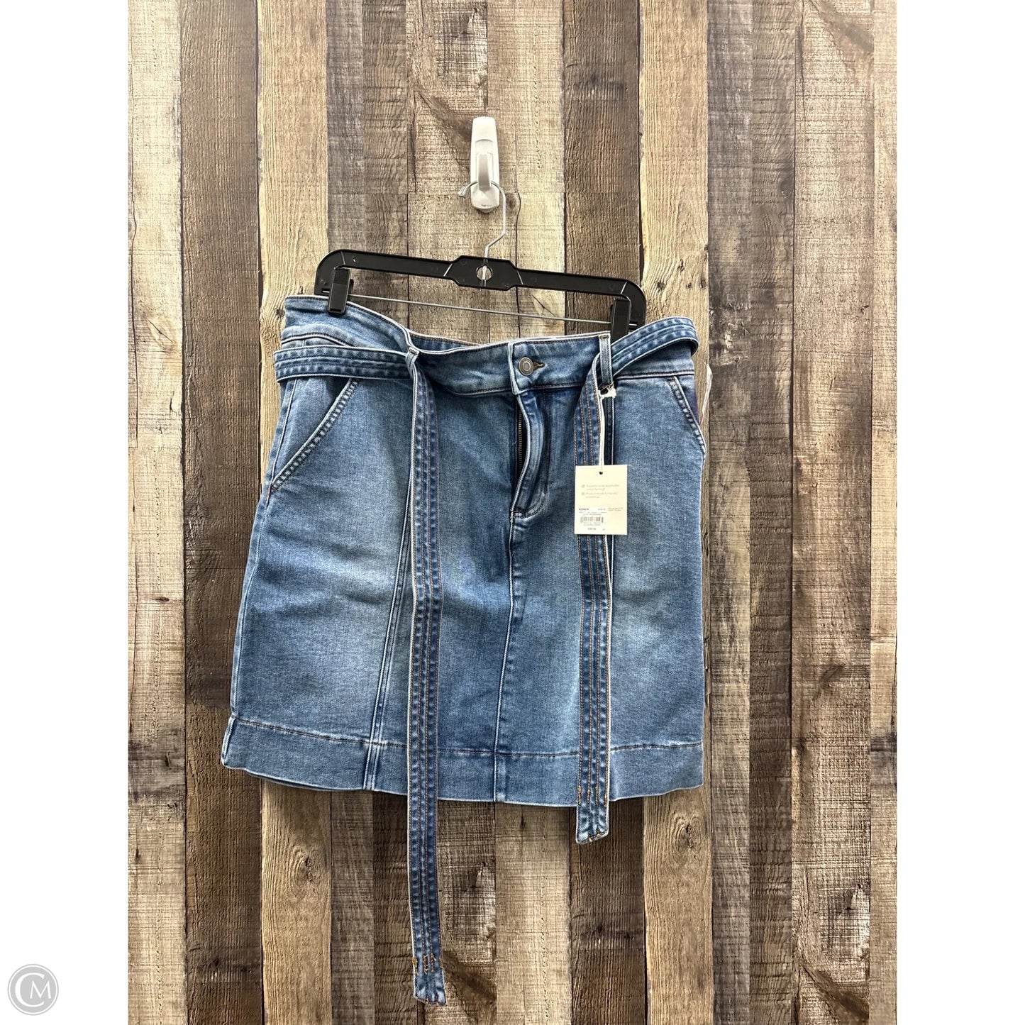 Skirt Midi By Lc Lauren Conrad In Blue Denim, Size: Xl