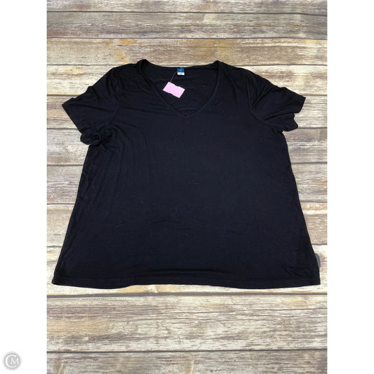 Top Short Sleeve By Old Navy In Black, Size: Xl