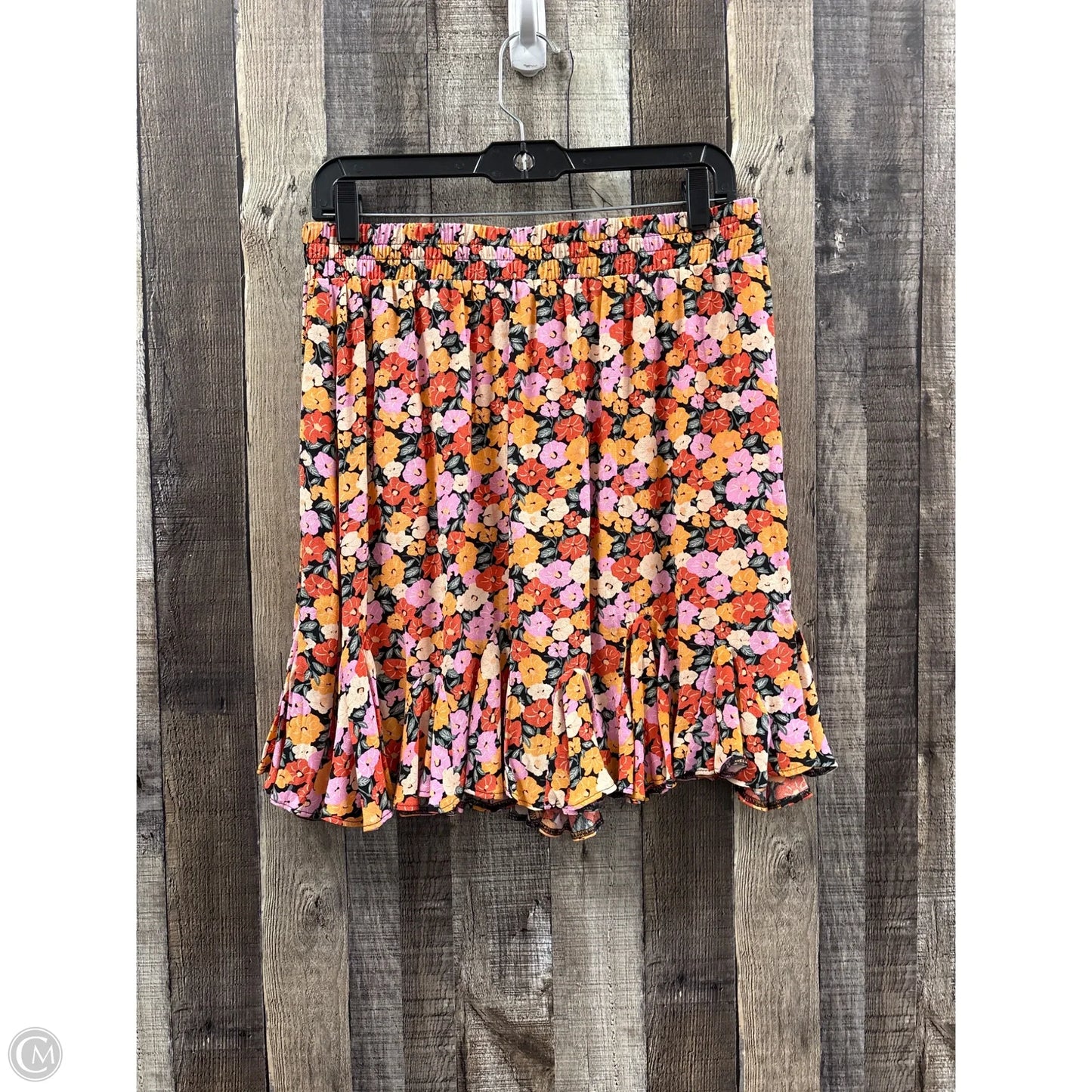 Skirt Midi By Loft In Floral Print, Size: M