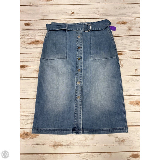 Skirt Maxi By Chicos In Blue Denim, Size: S