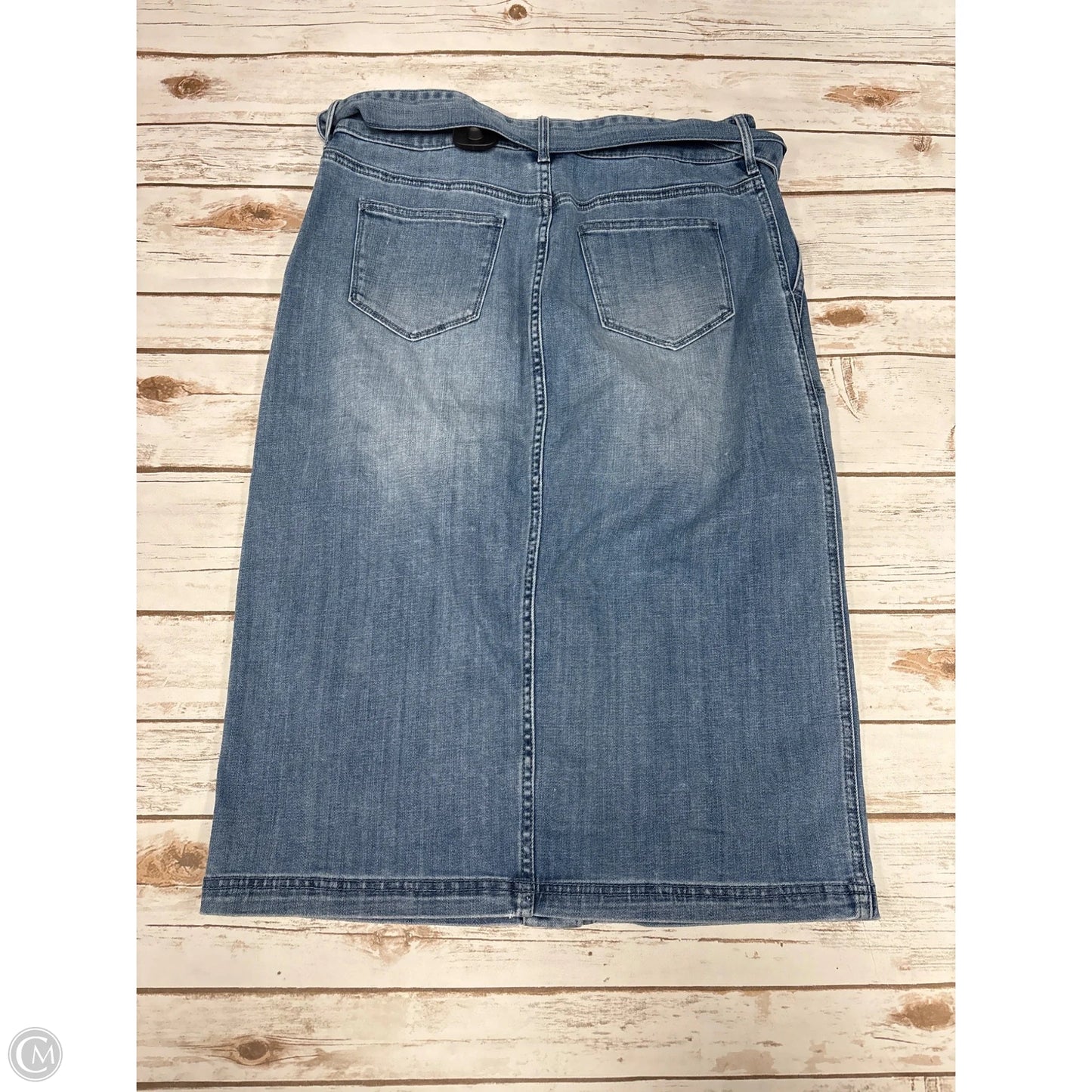 Skirt Maxi By Chicos In Blue Denim, Size: S