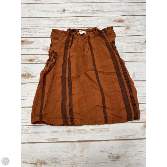 Top Sleeveless By Cloth & Stone In Brown, Size: Xs