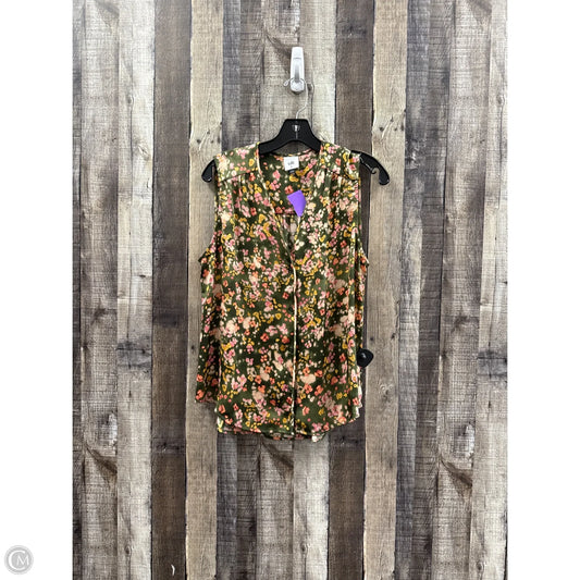 Top Sleeveless By Cabi In Multi-colored, Size: M