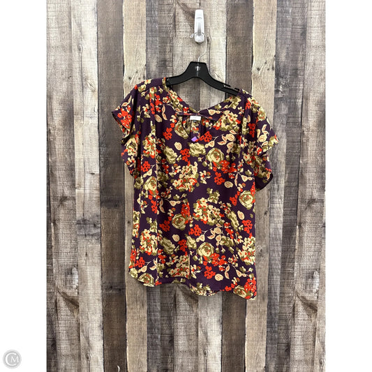 Top Short Sleeve By Cabi In Multi-colored, Size: M
