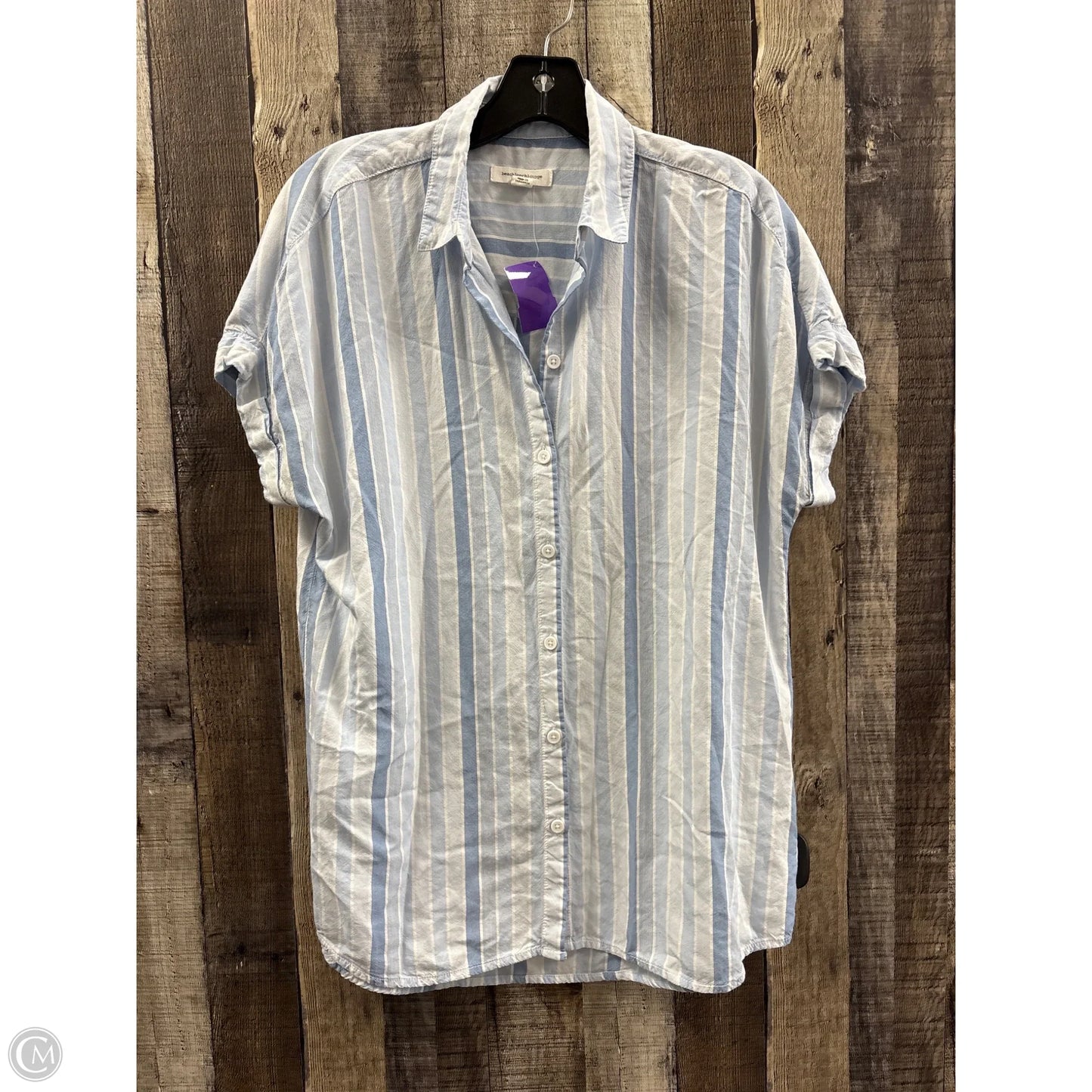 Top Short Sleeve By Beachlunchlounge In Blue, Size: S