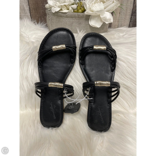 Sandals Flats By Universal Thread In Black, Size: 8