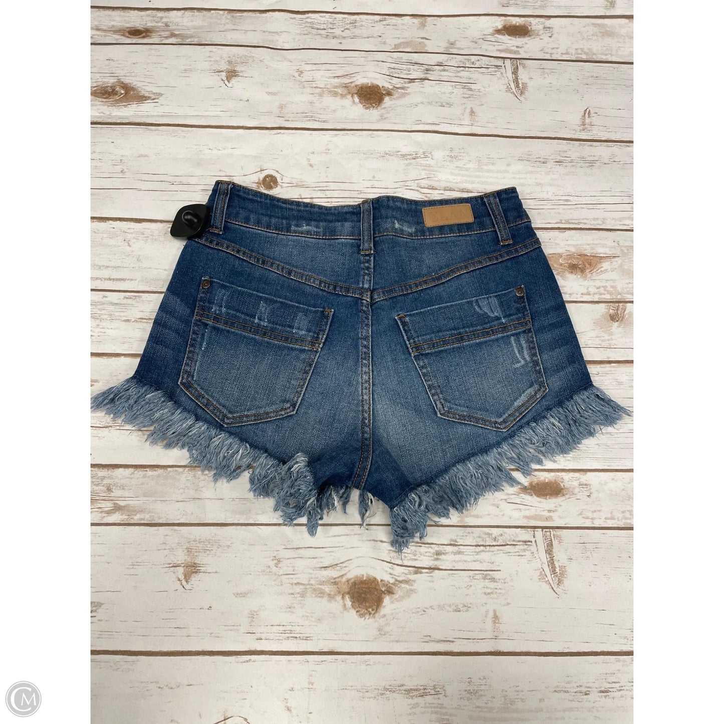 Shorts By Elan In Blue Denim, Size: S