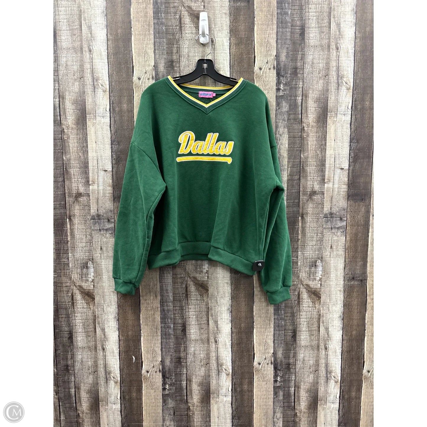 Sweatshirt Crewneck By Edikted In Green, Size: Xl