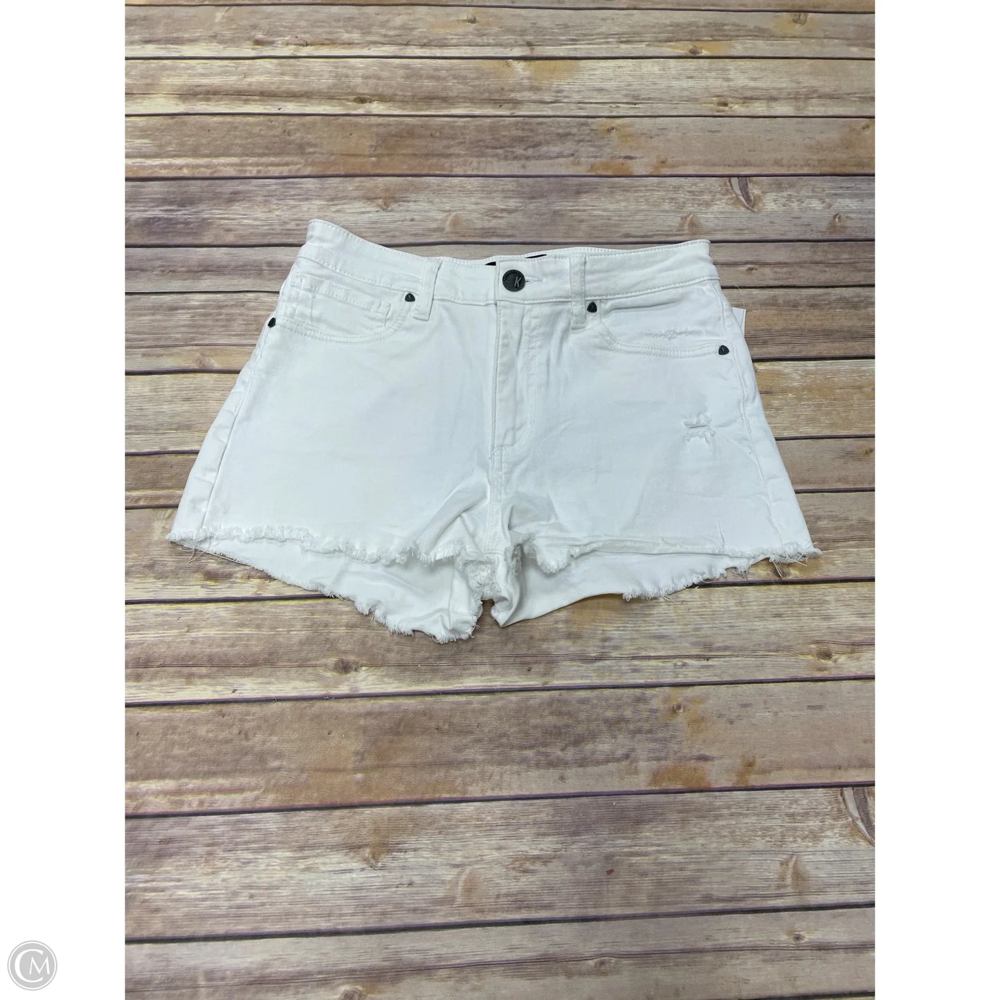Shorts By Kut In White Denim, Size: 2