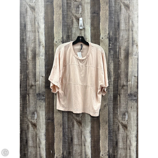 Top Short Sleeve By Mpg In Peach, Size: M