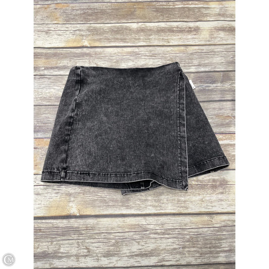 Skort By Flying Tomato In Grey Denim, Size: Xl