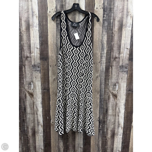 Dress Casual Midi By Cme In Black & Cream, Size: 1x