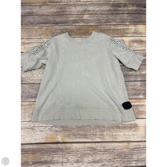 Top Short Sleeve By Jane And Delancey In Green, Size: M