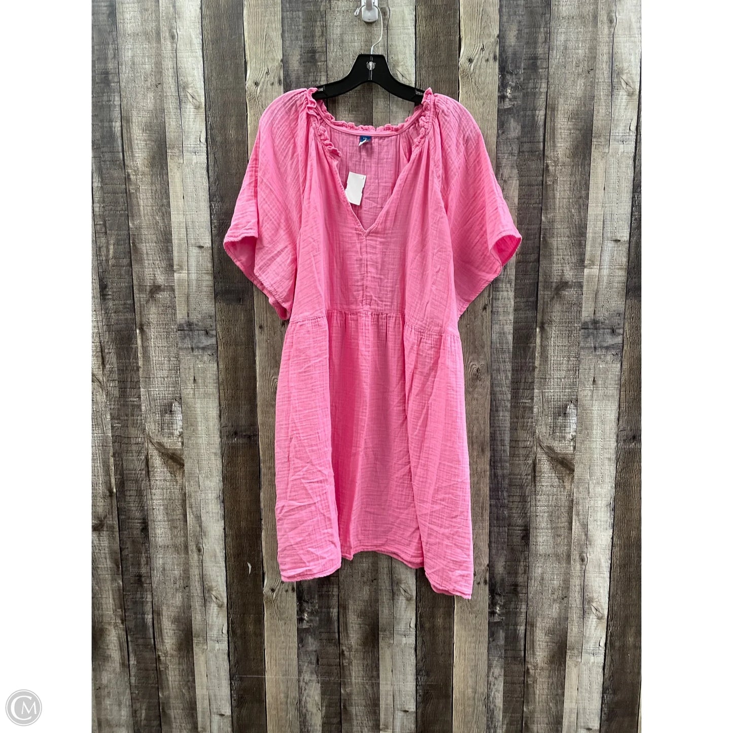 Dress Casual Short By Old Navy In Pink, Size: Xxl