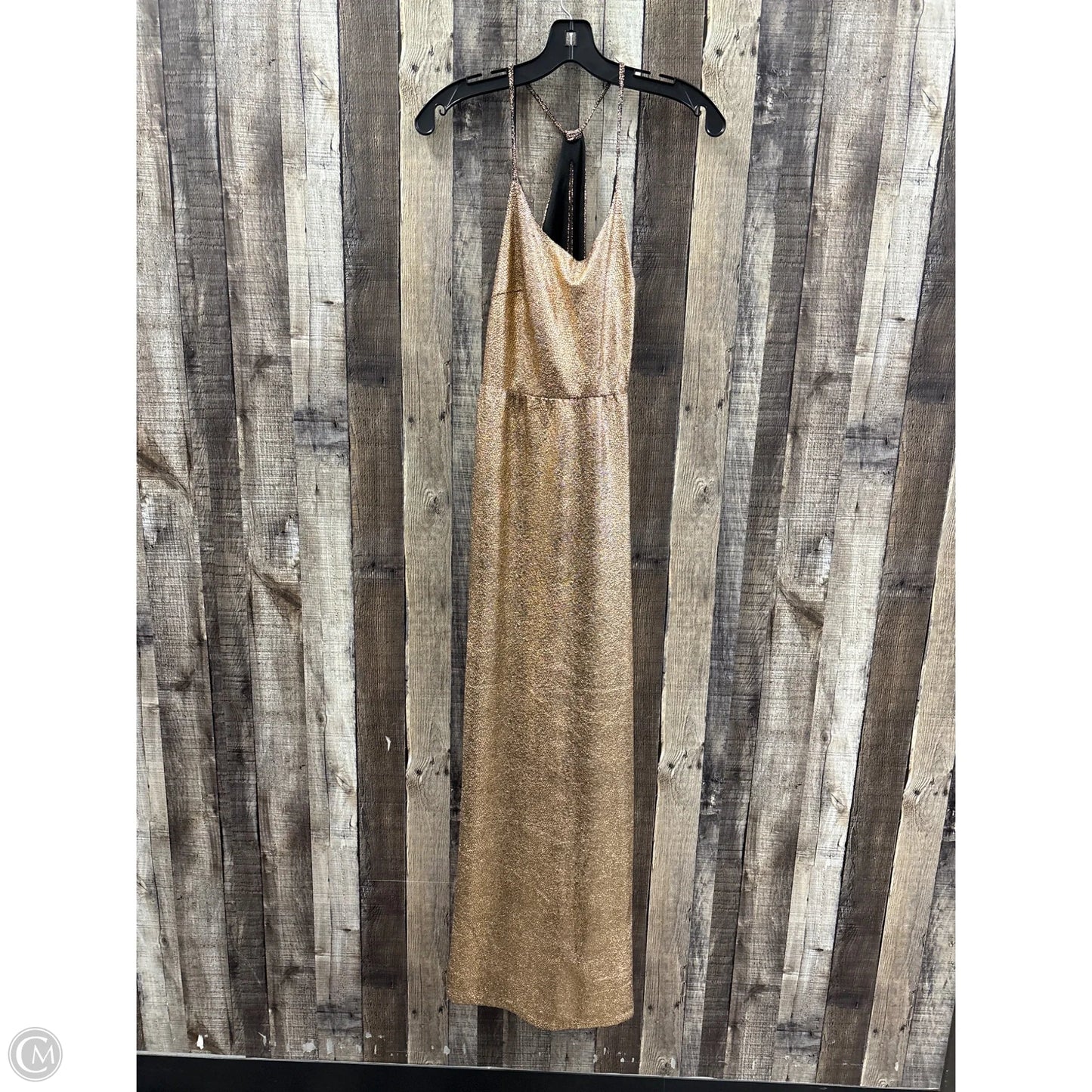 Dress Casual Maxi By Forever 21 In Rose Gold, Size: S