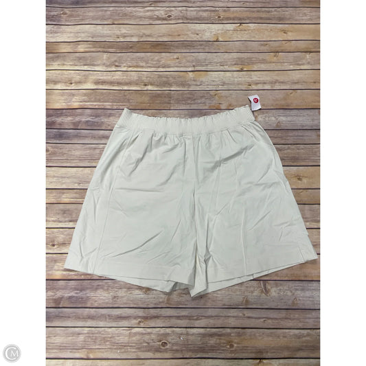 Athletic Shorts By Lululemon In Cream, Size: Xl