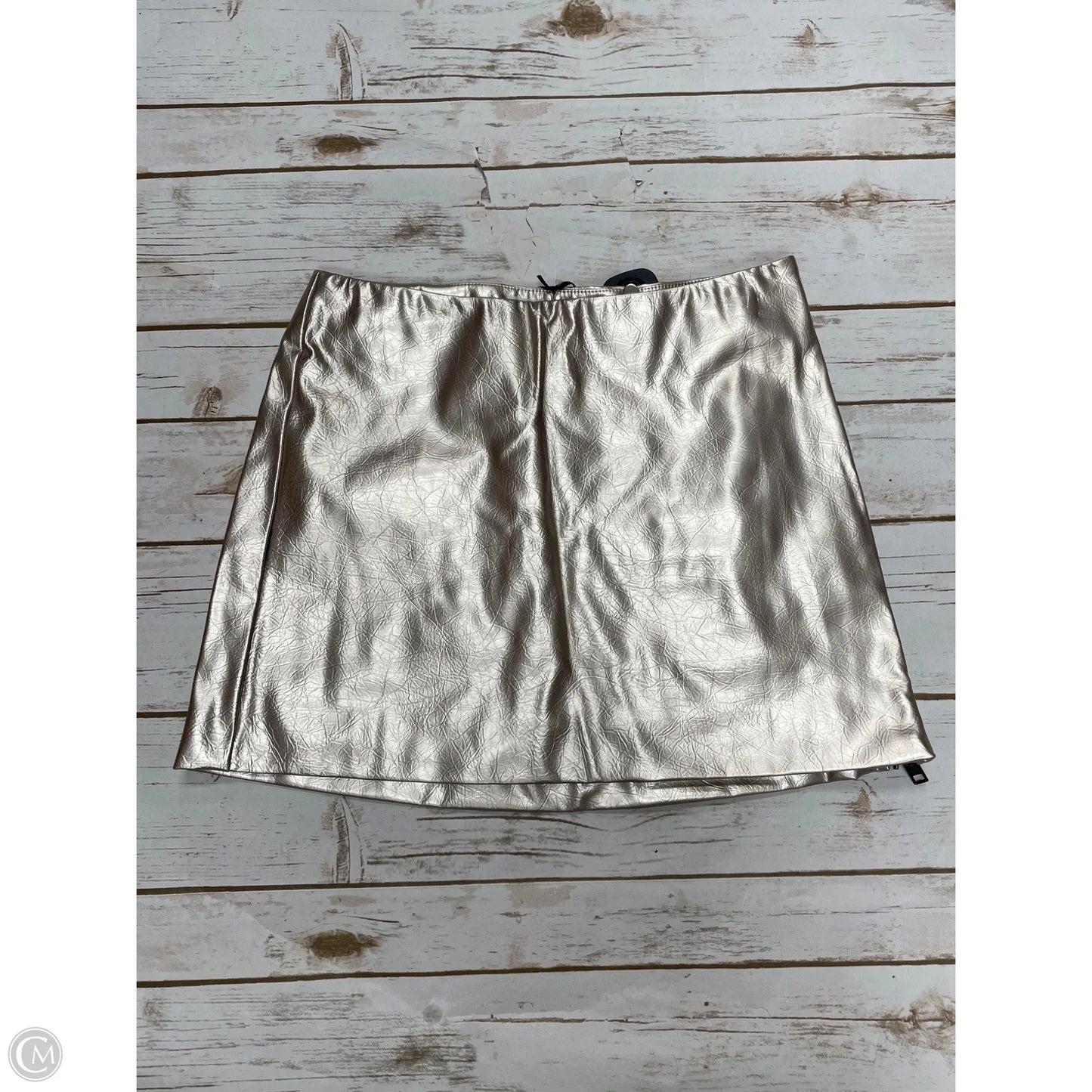 Skirt Midi By Future Collective In Gold, Size: Xs