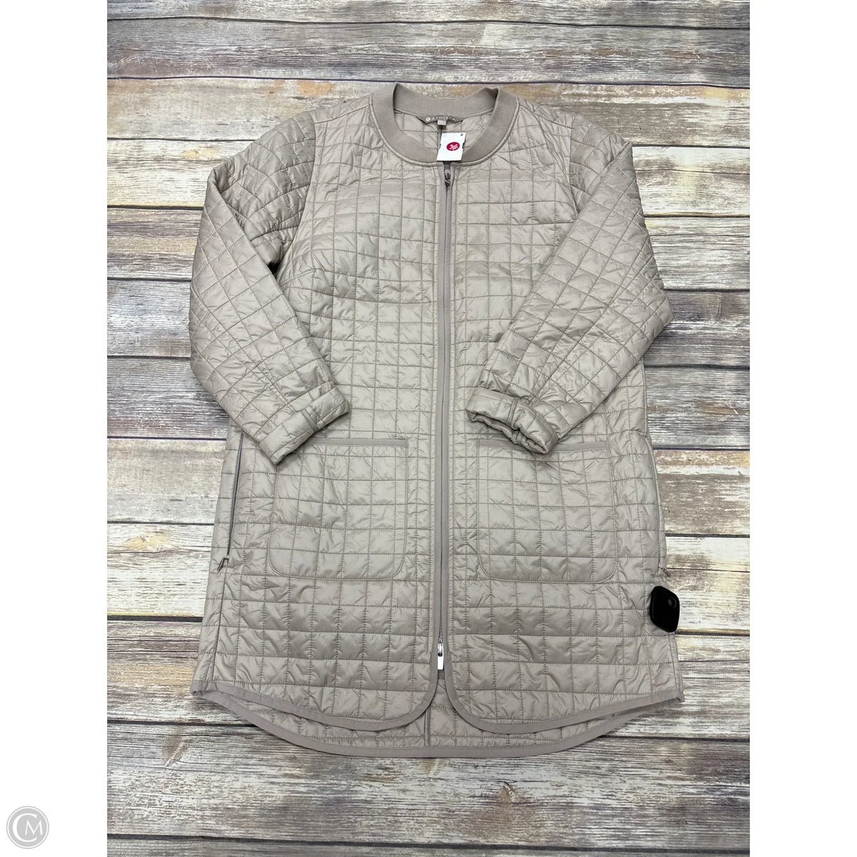 Athletic Jacket By Athleta In Tan, Size: M