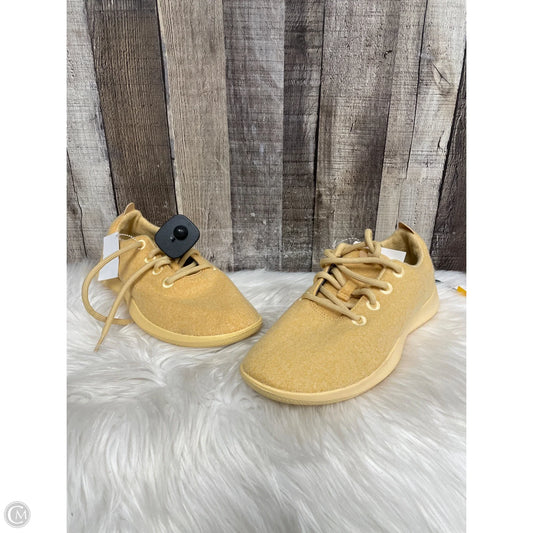 Shoes Athletic By Allbirds In Yellow, Size: 9