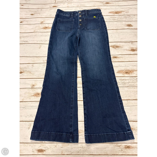Jeans Flared By Lc Lauren Conrad In Blue Denim, Size: 8