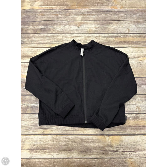 Athletic Jacket By Lululemon In Black, Size: 10