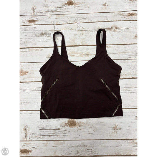 Athletic Tank Top By Lululemon In Brown, Size: S