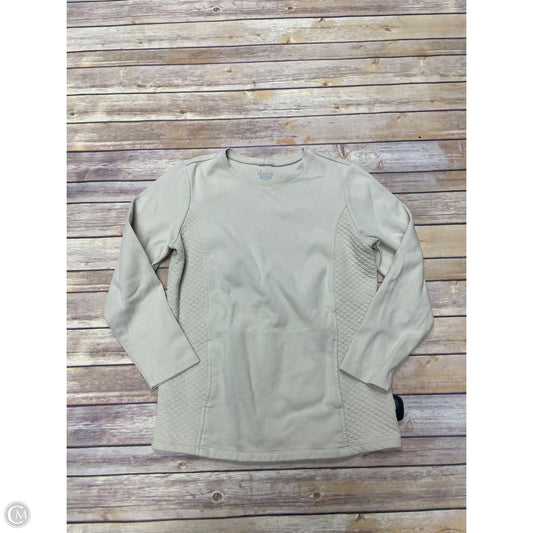 Athletic Sweatshirt Collar By D&co. In Tan, Size: S