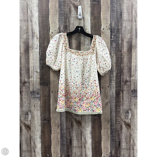 Top Short Sleeve By Max Studio In Floral Print, Size: S