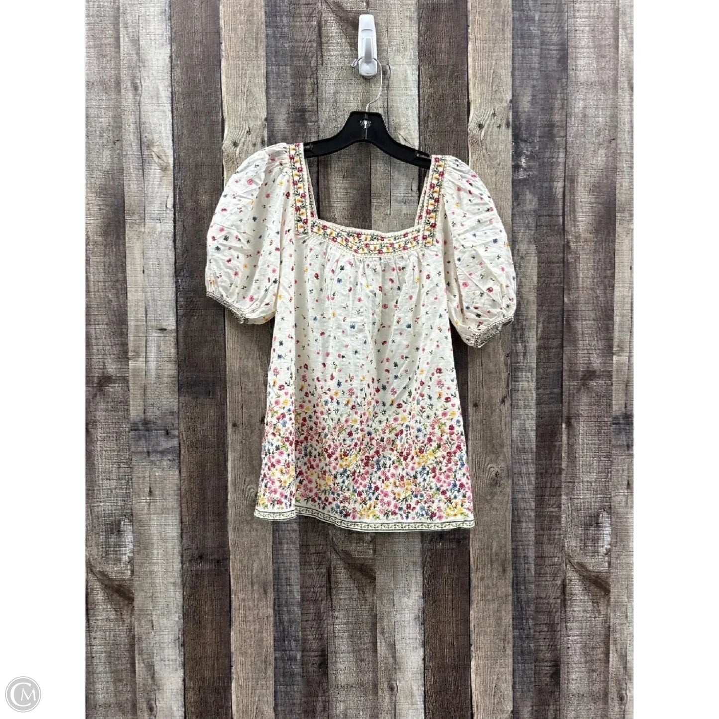 Top Short Sleeve By Max Studio In Floral Print, Size: S