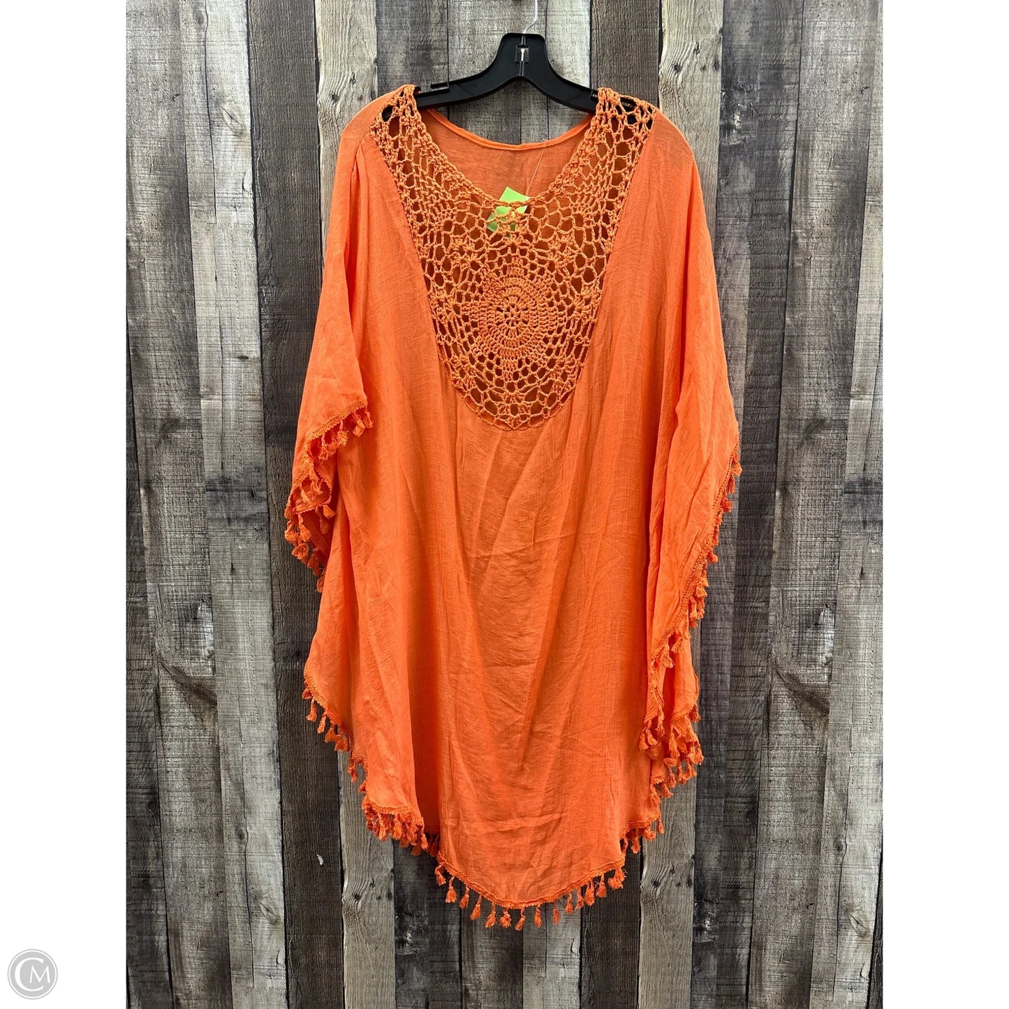 Swimwear Cover-up By Cme In Orange, Size: Osfm