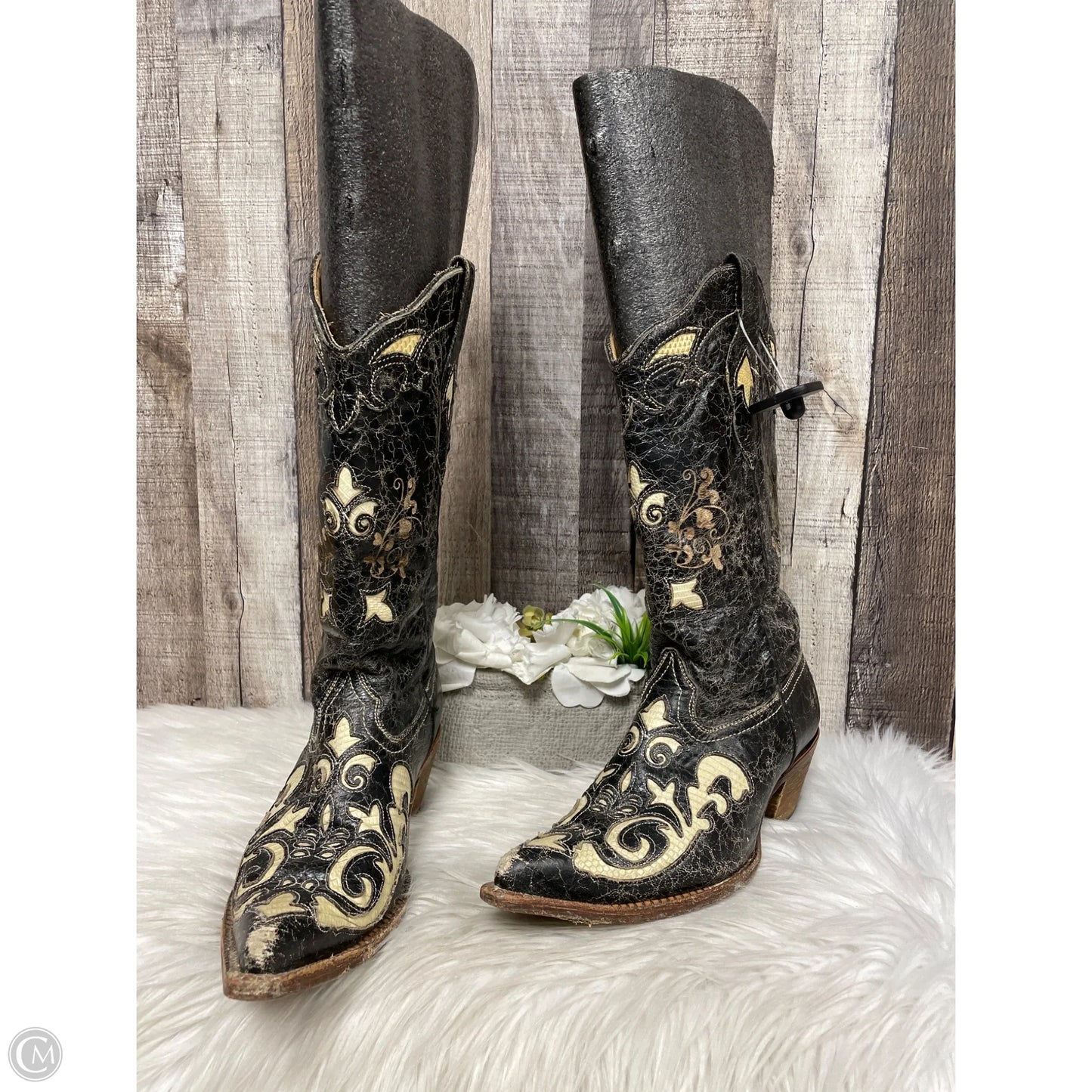 Boots Western By Corral In Black, Size: 7.5