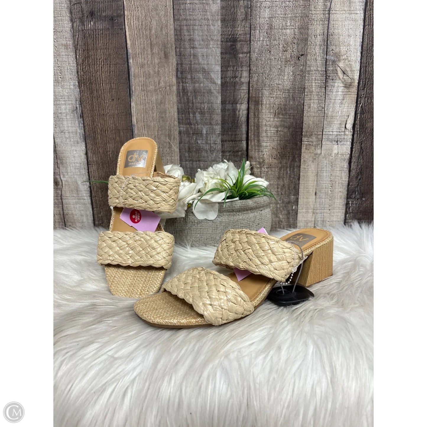 Sandals Heels Block By Dolce Vita In Tan, Size: 8