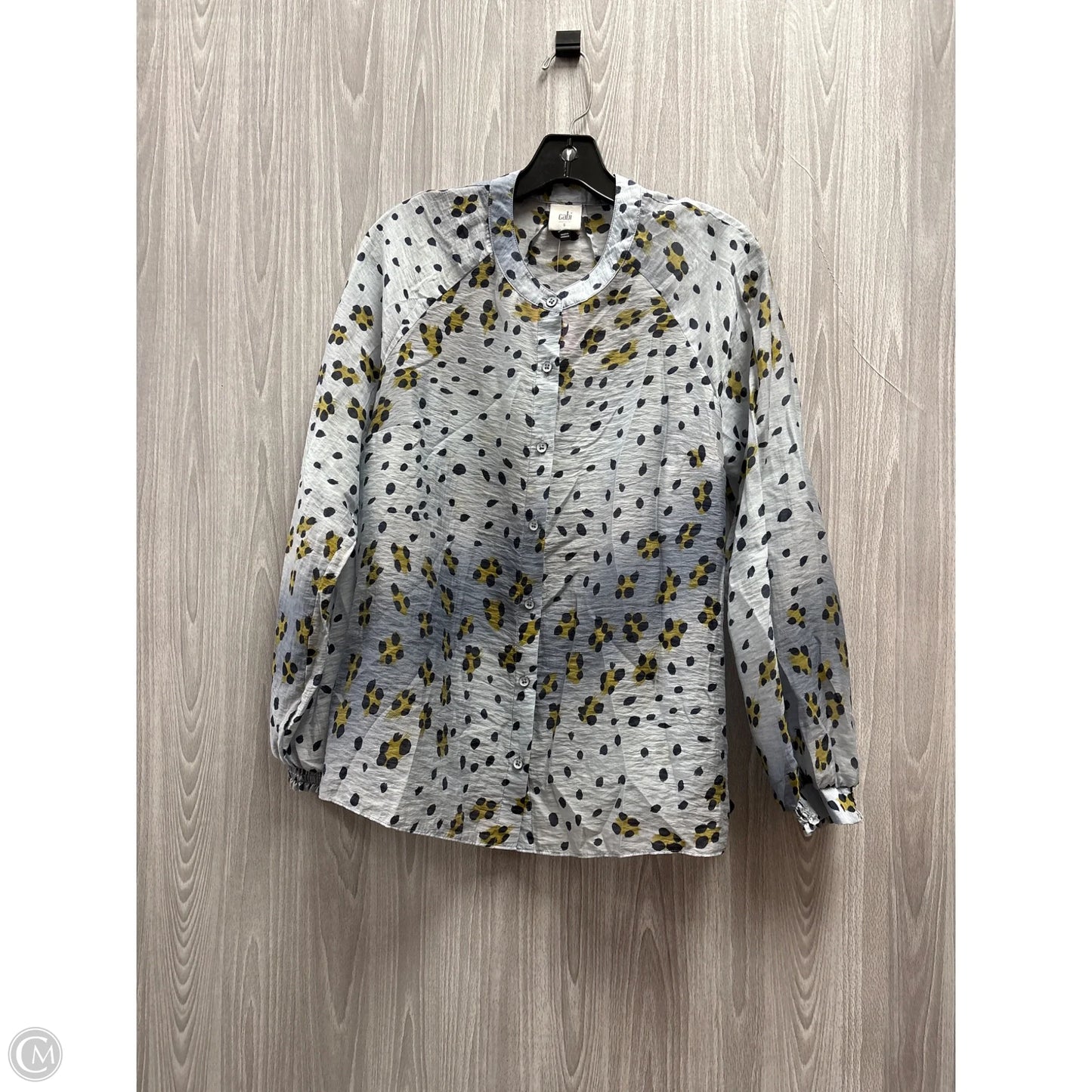 Top Long Sleeve By Cabi In Blue, Size: S