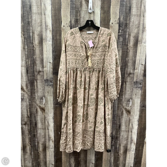 Dress Casual Maxi By Cme In Brown, Size: Xl