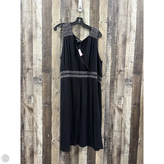 Dress Casual Midi By Lane Bryant In Black, Size: 22