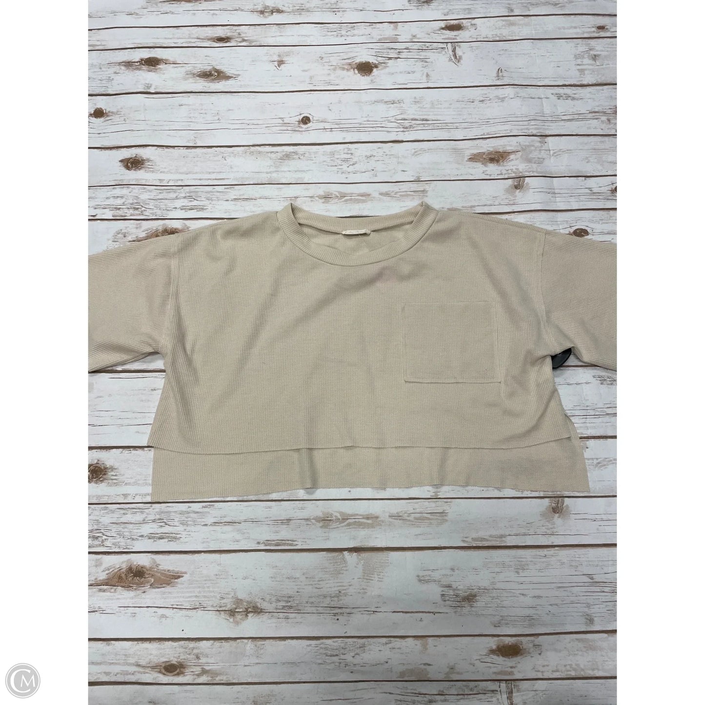 Top Short Sleeve By Altard State In Beige, Size: M