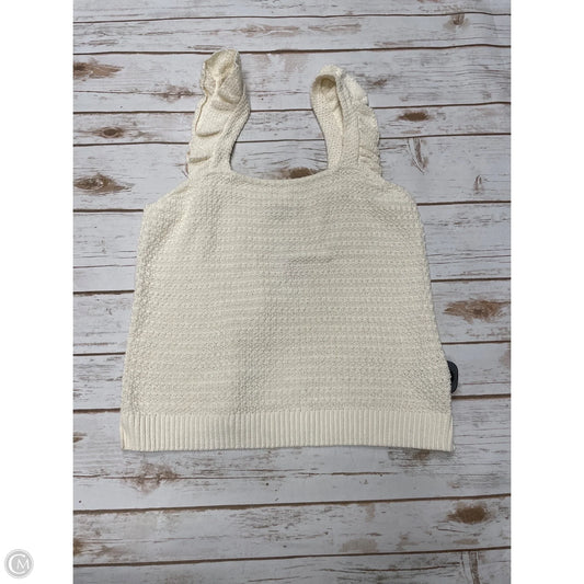 Top Sleeveless By Madewell In Cream, Size: S