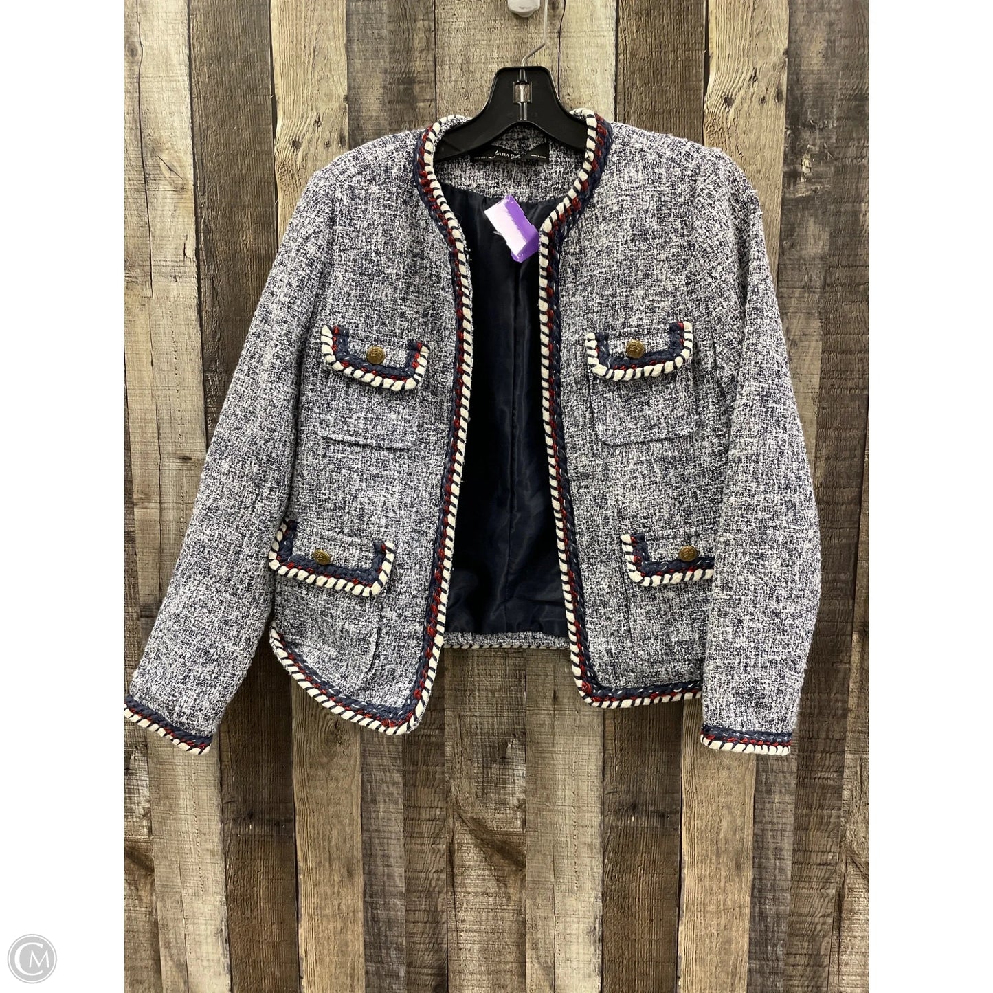 Blazer By Zara In Blue, Size: S