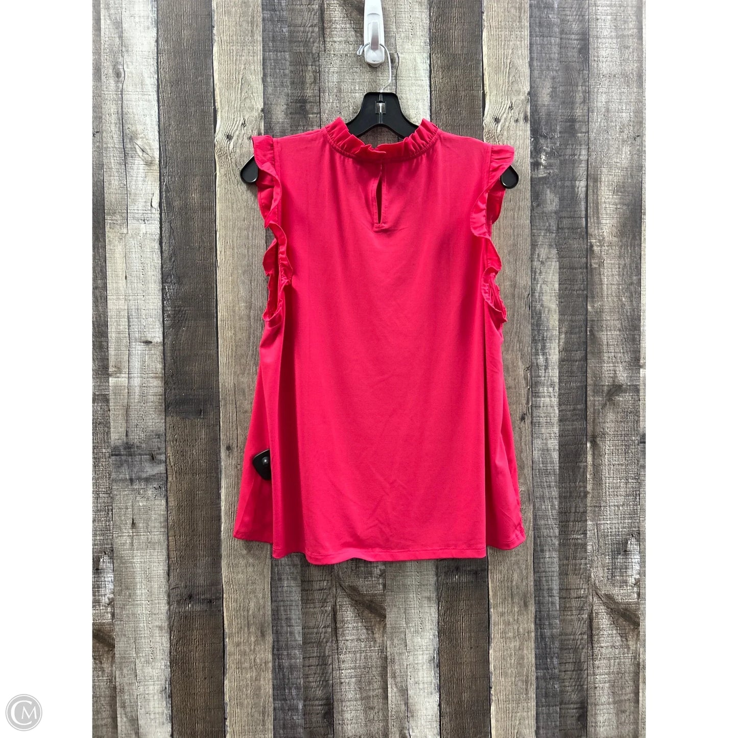 Top Sleeveless By Ann Taylor In Pink, Size: L