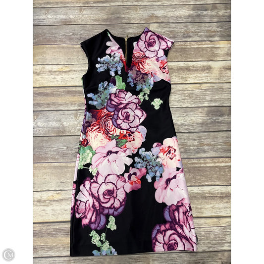 Dress Casual Midi By Joseph Ribkoff In Floral Print, Size: 10