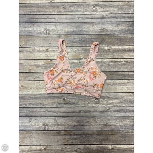 Athletic Bra By Cme In Floral Print, Size: M