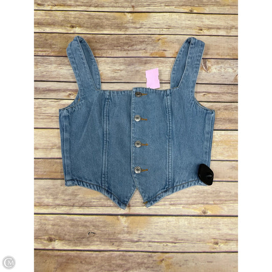 Top Sleeveless By Cmf In Blue, Size: S