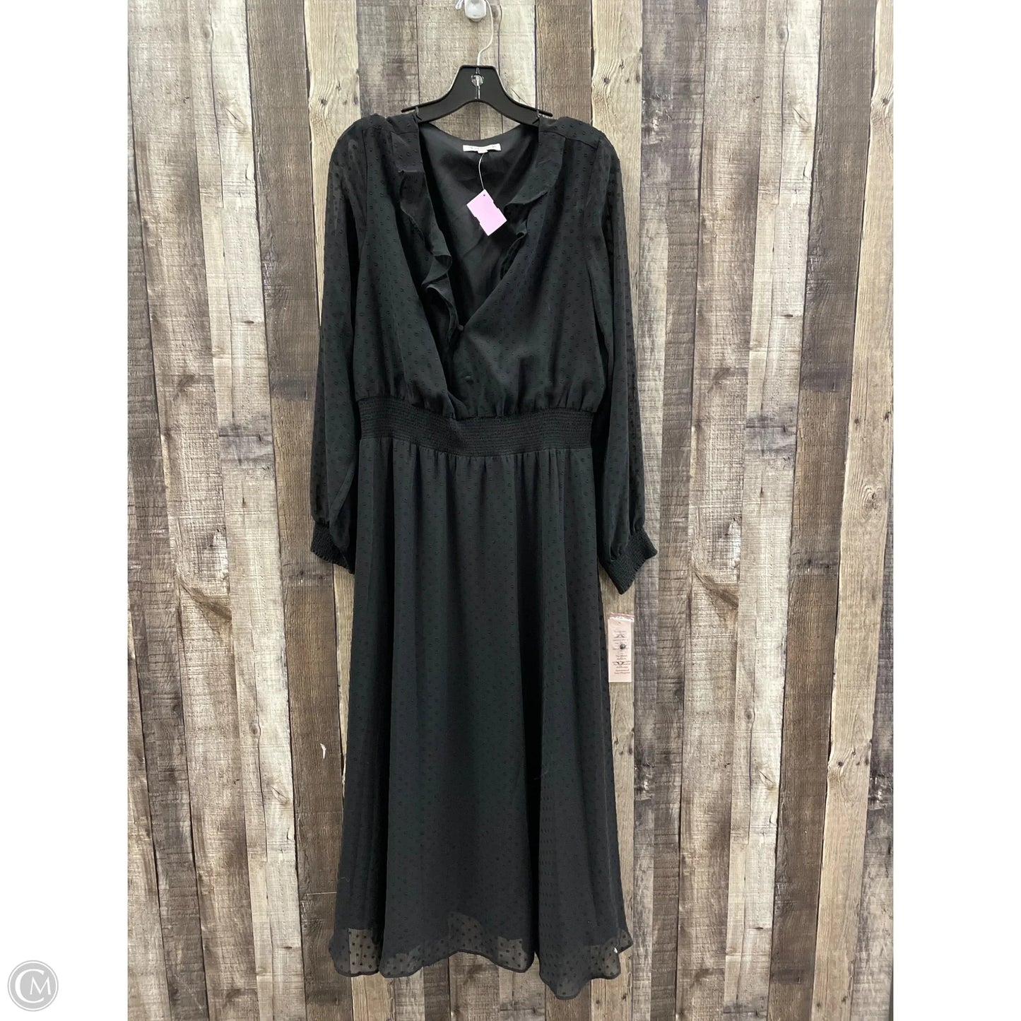 Dress Casual Maxi By Nanette By Nanette Lepore In Black, Size: 16